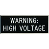 warning high voltage label