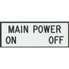 main power label
